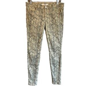 Else Sand Snake Print High Rise Skinny Fit Women's Size 28